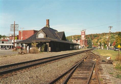 NewYork Central’s Boston & Albany station at Chatham, NY seen on a ...