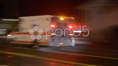 Ambulance With Emergency Lights Transporting Medical Patient To Hospital Stock Footage,#Lights# ...