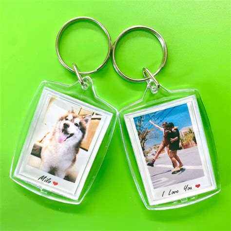 Custom Personalized Photo Keychain, Personalized Keychain, Anniversary ...