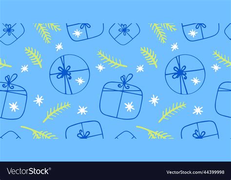 Christmas gifts background Royalty Free Vector Image