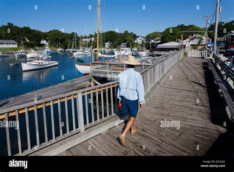 United States Maine Ogunquit Perkins Cove sailboats and fishing boats ...