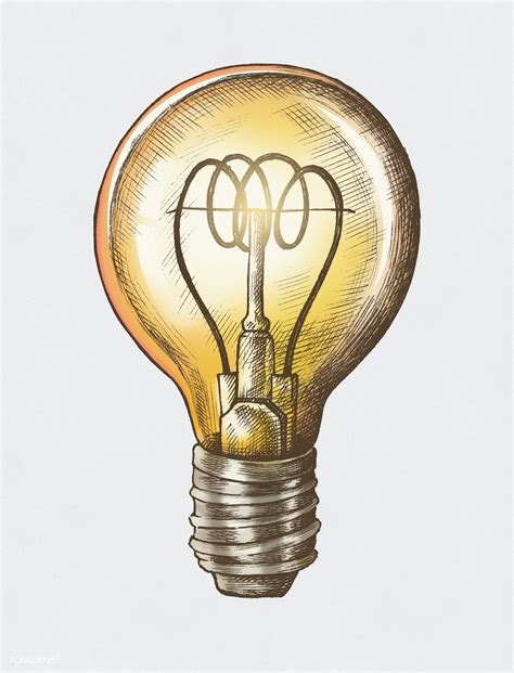 Hand-drawn bright light bulb illustration | premium image by rawpixel ...