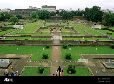 well maintained inside view of Shaniwar wada, pune, maharashtra, india ...