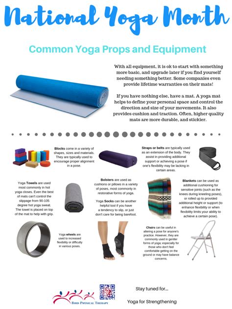 Yoga Month - Equipment - Bird Physical Therapy