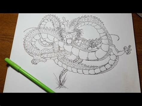 Dragon ball Z | Shenron | Drawing | Colourless | Abir - YouTube