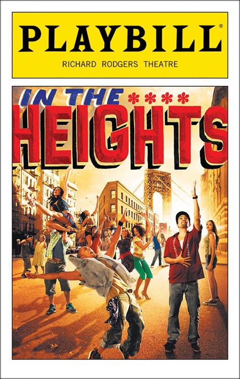 In The Heights | Broadway playbills, Broadway posters, Playbill