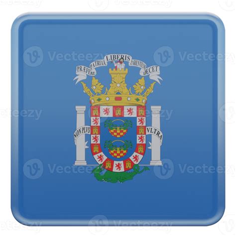 Melilla 3d textured glossy square flag 10867679 PNG