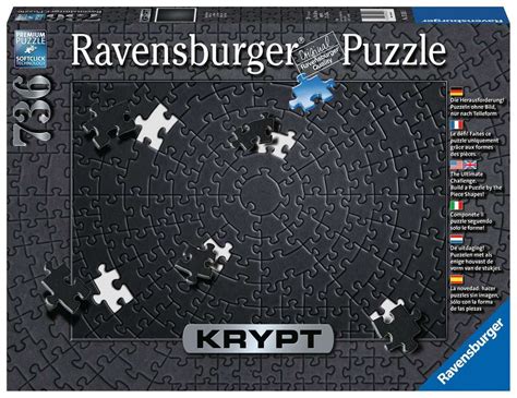 Krypt puzzle 736 p - Black | Puzzle adulte | Puzzle | Produits | Krypt puzzle 736 p - Black