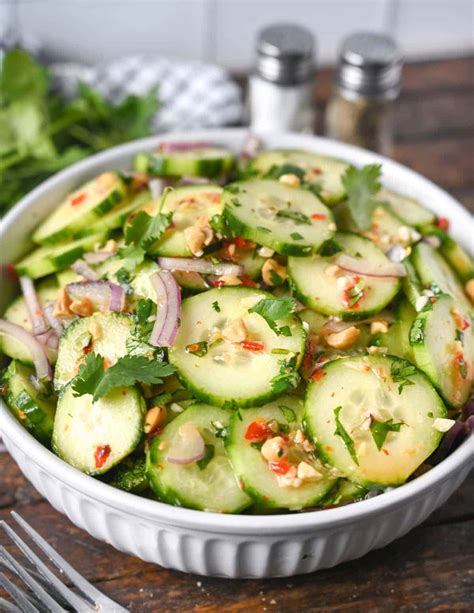 Thai Cucumber Salad (Easy Recipe) - Butter Your Biscuit