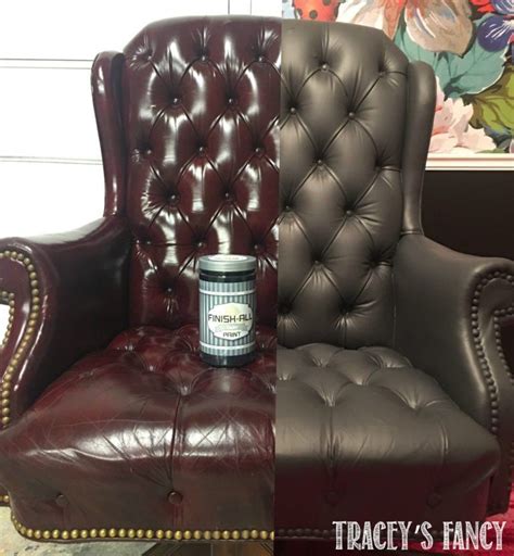 How to Paint a Leather Chair | Paint leather couch, Painting ...