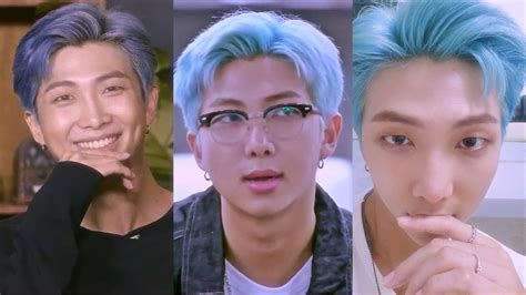 Stunning Blue-haired Namjoon