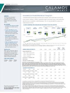 Calamos Convertible Fund / calamos-convertible-fund.pdf / PDF4PRO