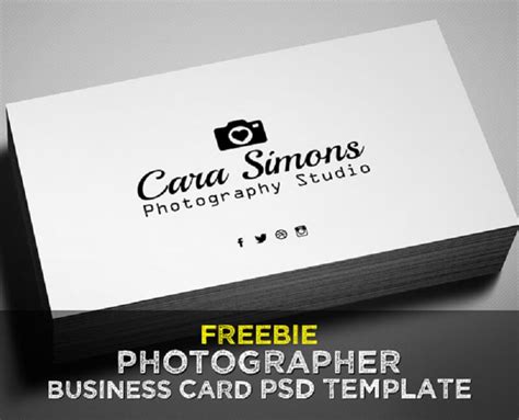 14+ Free Photography Business Card Templates 2019