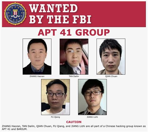 Justice Department charges five Chinese members of APT41 over ...