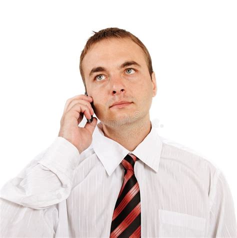 Man talking by phone. stock photo. Image of receptionist - 22318644