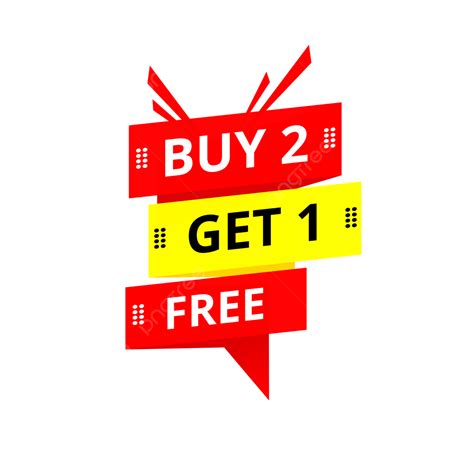 Buy 2 Get 1 Free Banner, Buy 2 Get 1 Free, Banners, Promotion PNG Transparent Image and Clipart ...