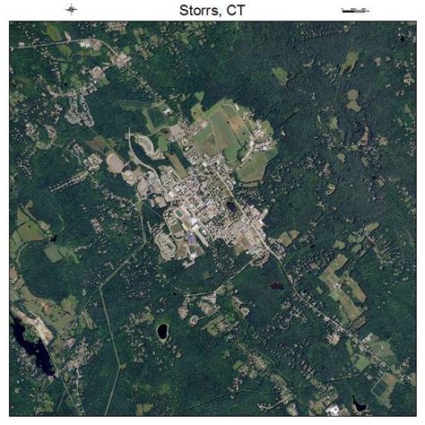 Aerial Photography Map of Storrs, CT Connecticut