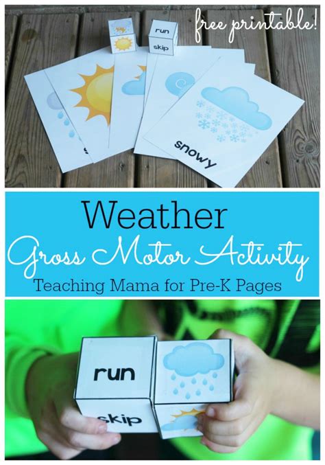 Weather Theme Movement Game for Preschool