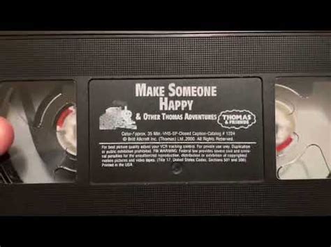 Thomas And Friends: Make Someone Happy 2000 VHS - YouTube