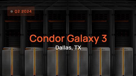 Cerebras & G42 Break Ground on Condor Galaxy 3 - an 8 exaFLOPs AI ...