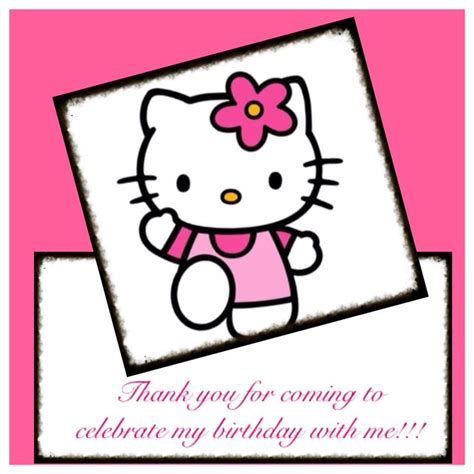 Hello kitty thank you cards | Hello kitty, Kitty, Thank you cards