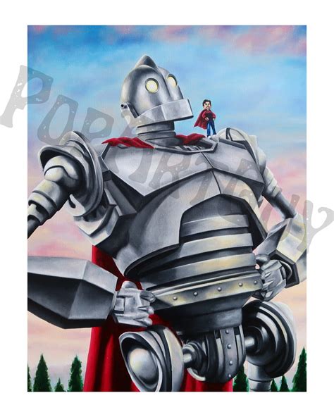 The Iron Giant Art Print, Art Print, Cult Classic Movie, 90s Movie Art ...