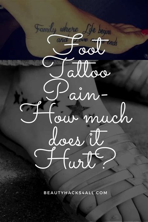 Foot Tattoo Pain- How much does it Hurt? - Beautyhacks4all