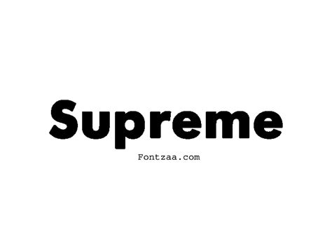 Supreme Font - Fontzaa - Exclusive Fonts Library