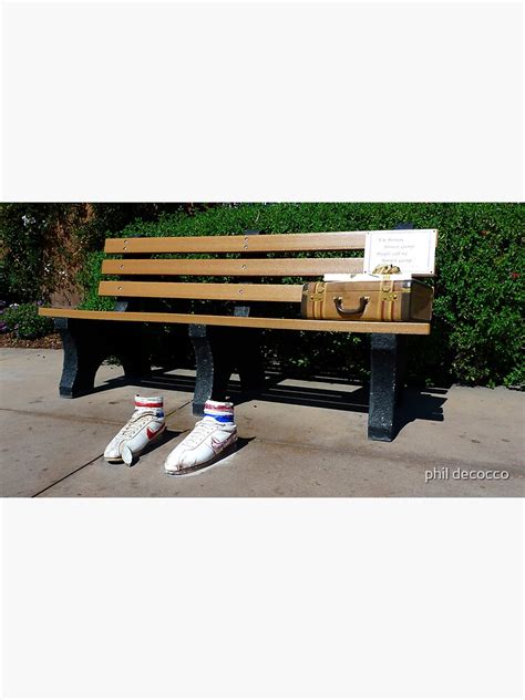 "Forrest Gump Bench" Framed Art Print by pdecocco | Redbubble