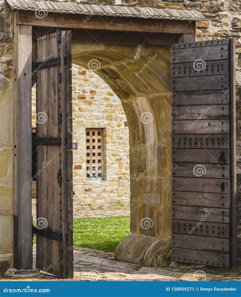 Open castle gates stock image. Image of historical, gates - 128059271