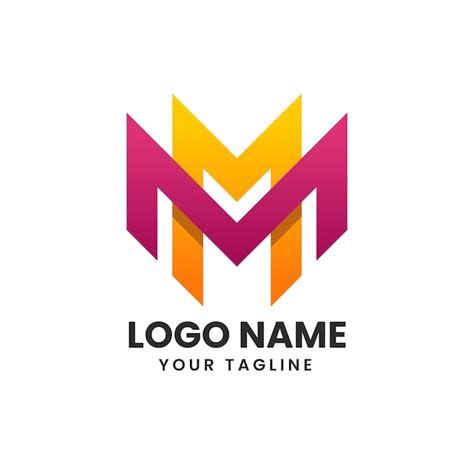 Premium Vector | Letter mm creative logo design