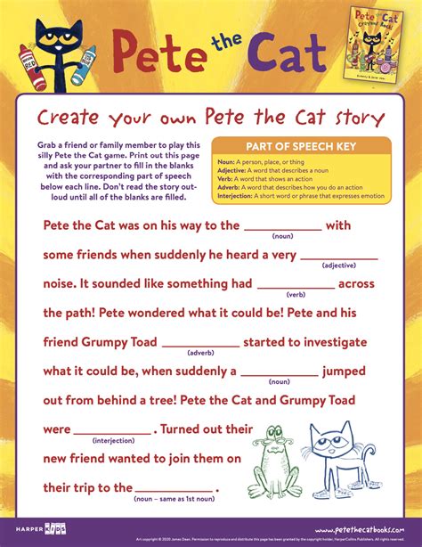 Create your own Pete the Cat story