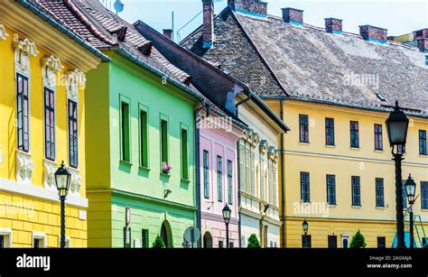 Historic architecture of Castle Hill in Budapest, Hungary Stock Photo ...