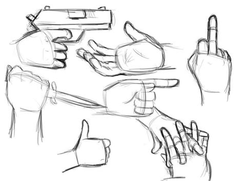 Basic cartoon hand sketches | How to draw hands, Sketches, Human sketch