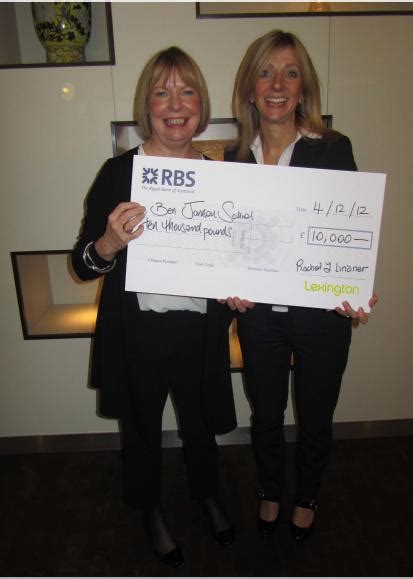 £10,000 raised for Ben Jonson primary school | Lexington Catering