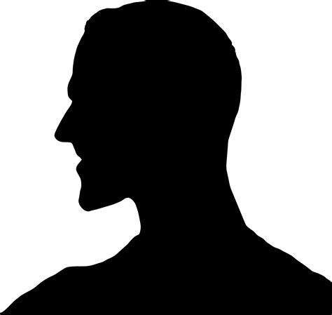 Man Face Silhouette - ClipArt Best