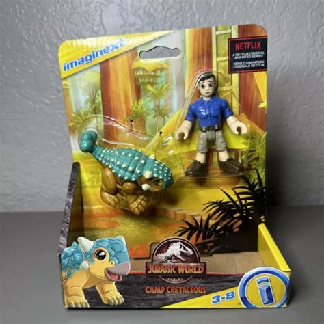 FISHER PRICE IMAGINEXT Jurassic World Camp Cretaceous Ankylosaurus ...