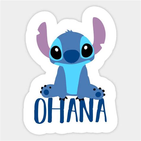 Stitch Ohana | Disney sticker, Cool stickers, Cute laptop stickers