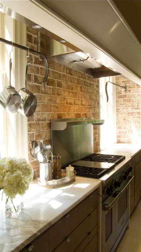 Brick Backsplashes: Rustic and Full of Charm