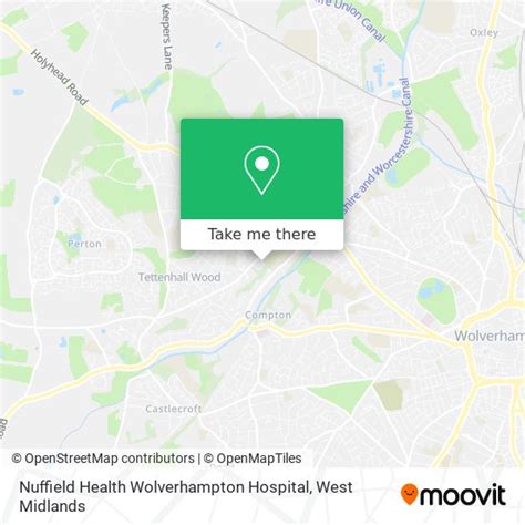 Directions to Nuffield Health Wolverhampton Hospital by bus or light rail