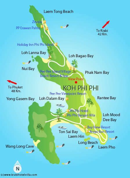 Koh Phi Phi Travel Tips – Thailand Things to do, Map and Best Time to ...