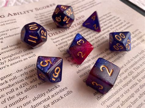 WISH dnd dice set for Dungeons and Dragons rpg ttrpg d20 | Etsy