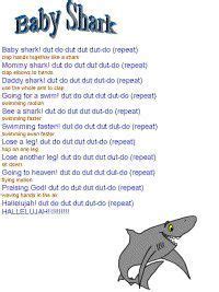 baby shark song printable lyrics | Early Childhood Education | Baby shark song, Baby shark ...