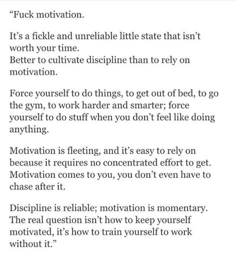 Motivation Vs Discipline