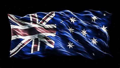 Premium Photo | Picture of the australian flag done by spray paint ...