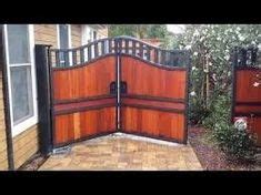 Image result for tri fold driveway gates | House gate design, Entrance ...