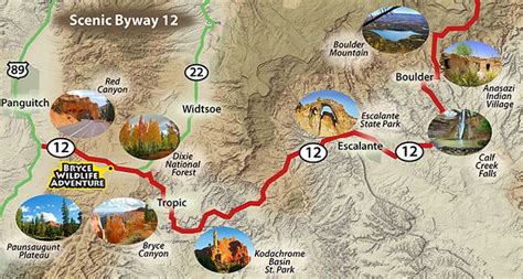 Scenic Byway 12 Utah Map – Interactive Map