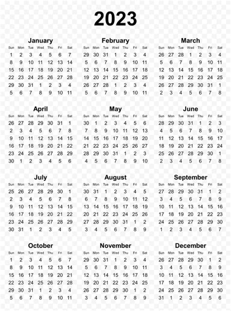 Calendar 2023 Png – Get Calendar 2023 Update