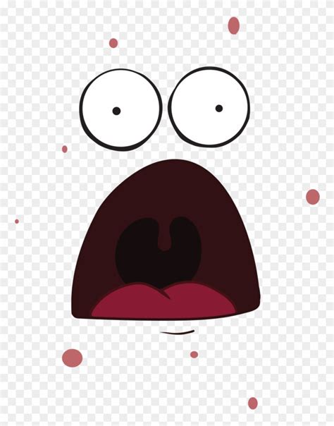 Patrick Shocked Face Transparent