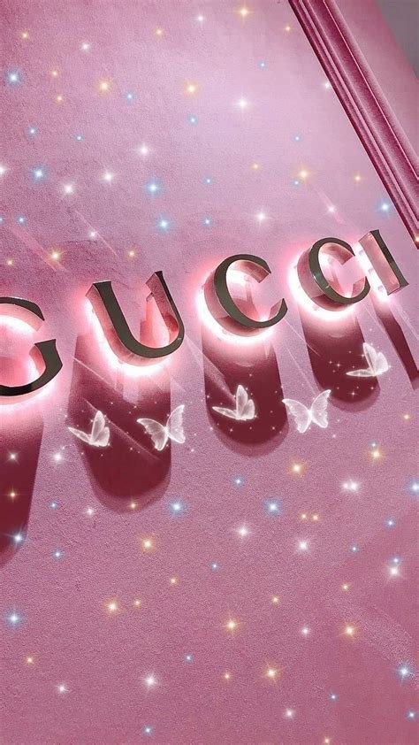 Pink Gucci Logo Wallpaper